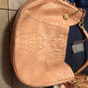 Brahmin Leather Pink Shoulder Bag